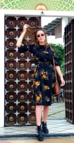 ⁦BOHO CHIC flowers dress⁩ – תמונה ⁦2⁩