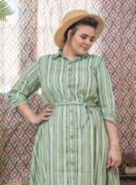 ⁦Dress A buttons SAHAR⁩ – תמונה ⁦3⁩