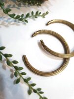 Striped copper bracelet