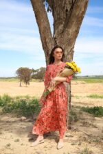 SATYA maxi dress - pink