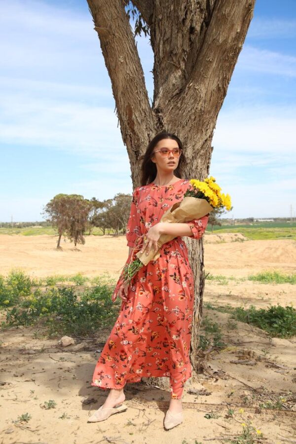 SATYA maxi dress - pink