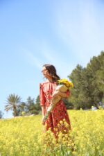 ⁦SATYA maxi dress - pink⁩ – תמונה ⁦3⁩