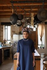 ⁦BLU Chinese collar dress⁩ – תמונה ⁦2⁩