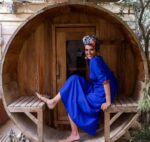 SATYA embroidery maxi dress