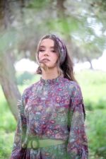 ⁦1605-LD Chinese Collar Dress⁩ – תמונה ⁦3⁩