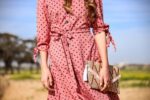 ⁦Zora dots pink dots dress⁩ – תמונה ⁦2⁩