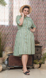 ⁦Dress A buttons SAHAR⁩ – תמונה ⁦4⁩