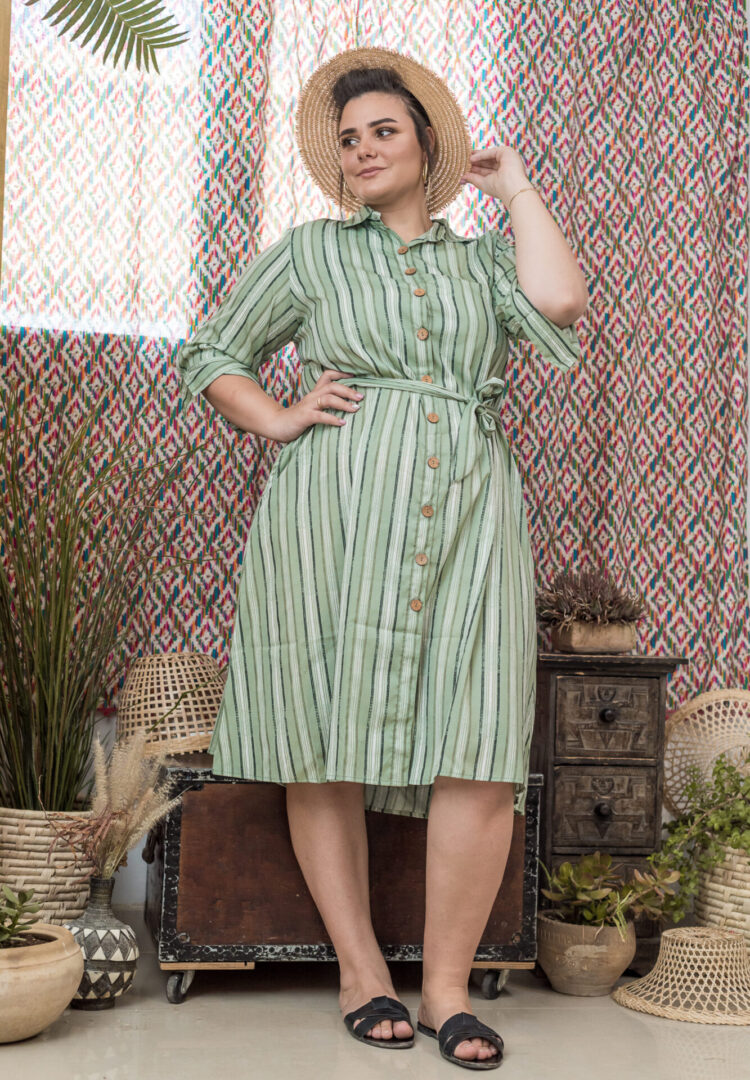 Dress A buttons SAHAR – תמונה 1