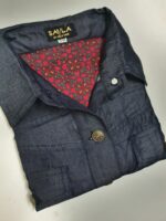 ⁦Buttoned denim jacket⁩ – תמונה ⁦2⁩