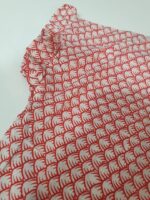 ⁦Red and white oversized tunic⁩ – תמונה ⁦2⁩