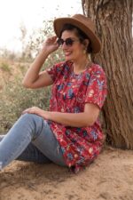 ⁦Tunic Gull Hamra Flowers⁩ – תמונה ⁦2⁩