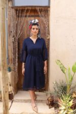 ⁦Blue Vine Dress⁩ – תמונה ⁦3⁩