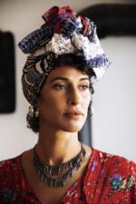 INALI flower lace scarf