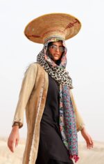 RONI flower-spotted scarf