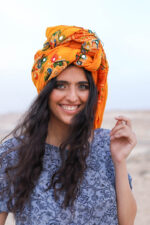 YLW-ORG mirror scarf