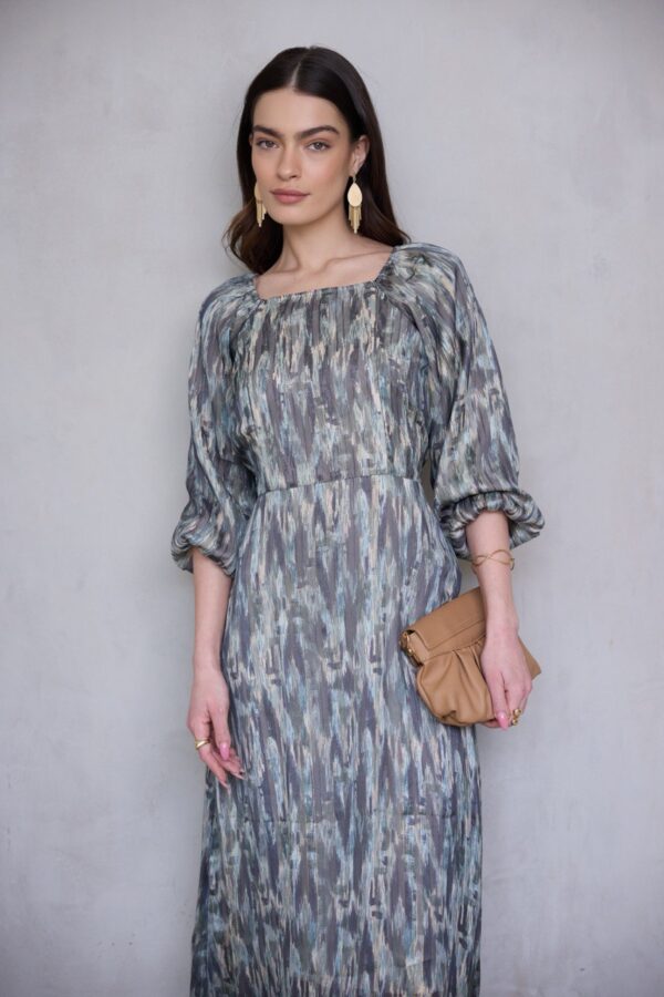 שמלת LIYA פסי זהב