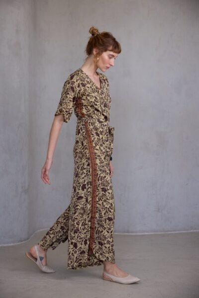 אוברול PAZ פרחים