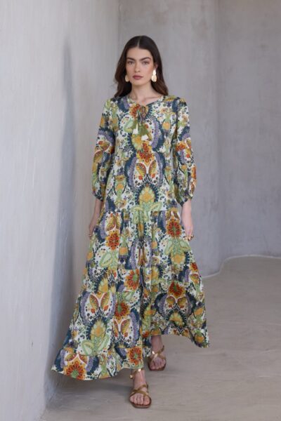 שמלת BOHO פרחים