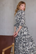 ⁦שמלת הלל פרחים Blc מוזהב⁩ – תמונה ⁦4⁩