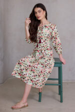 ⁦שמלת SHOHAM פרחים מנטה⁩ – תמונה ⁦6⁩