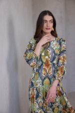 ⁦שמלת BOHO פרחים⁩ – תמונה ⁦5⁩