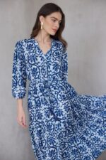 שמלת הלל block print