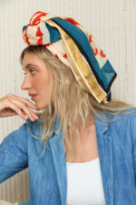 ⁦מטפחת AFRICANA כתום⁩ – תמונה ⁦4⁩