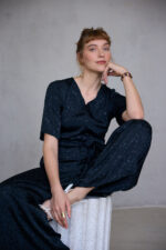 ⁦אוברול ANNA שחור⁩ – תמונה ⁦2⁩