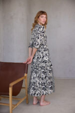 ⁦שמלת הלל פרחים Blc מוזהב⁩ – תמונה ⁦3⁩