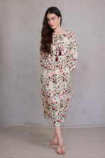 ⁦שמלת SHOHAM פרחים מנטה⁩ – תמונה ⁦3⁩