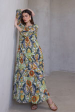 ⁦שמלת BOHO פרחים⁩ – תמונה ⁦4⁩